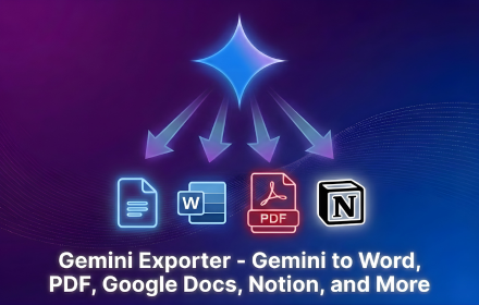 Gemini Exporter - Save to Word, PDF, Docs, Notion logo